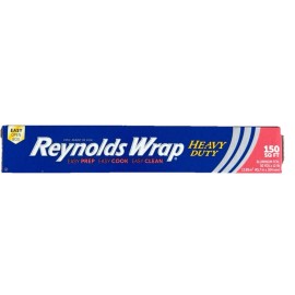 Reynolds Wrap Aluminum Foil Heavy Duty Roll, 12 inches Wide, 150 Sq Ft