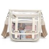 Clear Purse, PVC Clear Crossbody Bags for Women Heavy Duty