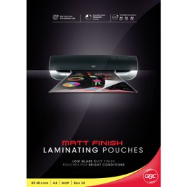 GBC BL80MA4MATTPK50 Laminating Pouch, A4 80 Micron PK50 MATT