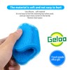 Geloo.Silicone Sponge Dish Brush, Double Sided Cleaning Brush for Dishes,