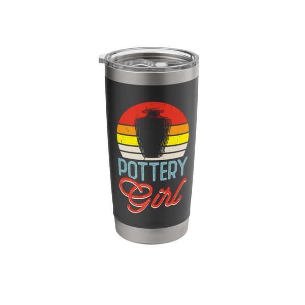 Pottery Girl Stainless Steel Insulated Tumbler