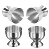 4 Pcs Egg Cups Set – Soft Boiled Egg Holders,