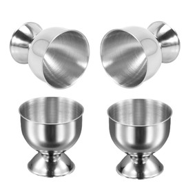 4 Pcs Egg Cups Set – Soft Boiled Egg Holders, Boiled Egg Holder for Breakfast, Durable and Dishwasher Safe Egg Cups, Elegant Egg Cup Set for Dining and Brunch