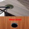 SyiXute 2 Pcs 60 mm Desk Cable Grommets,Zinc Alloy Computer
