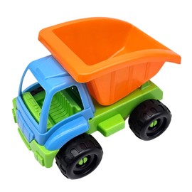alldoro 60047 Toy Truck with Moving Dump Tray for Children - Colourful, Plastic - Dump Loader 20 x 15 x 13.5 cm
