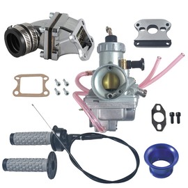 jtfrkope New upgradation VM24 Carburetor Dio reed valve 22mm handlebar 2"1 Racing Reed Valve Kit for 80cc Gas Motorized Bicycle