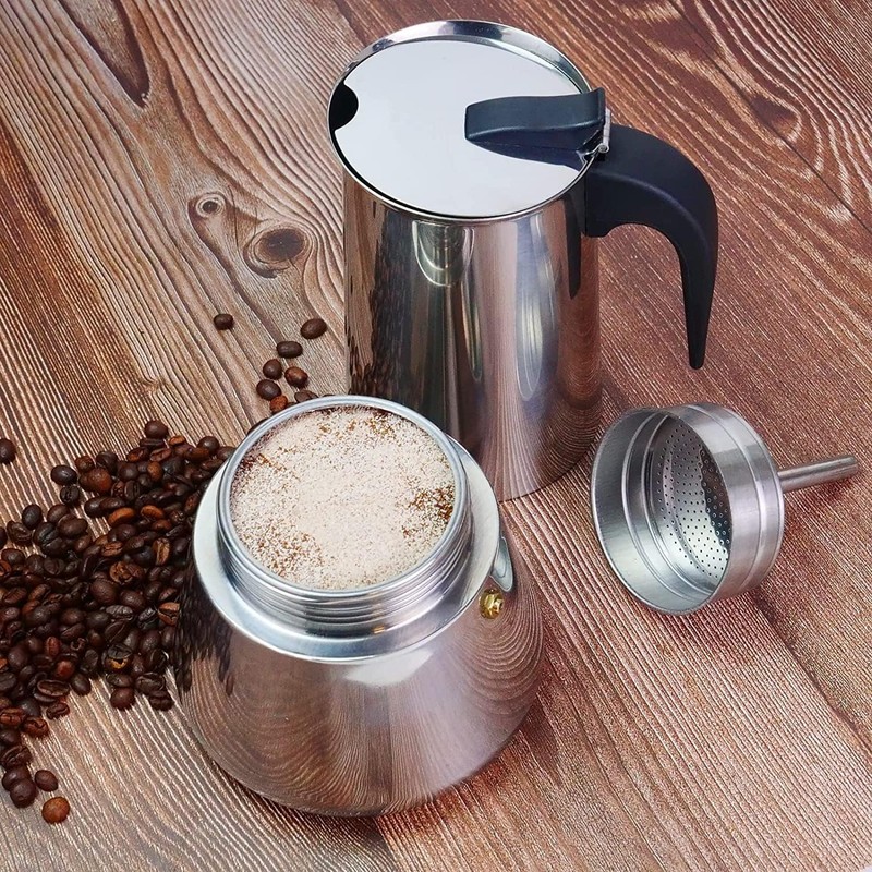 Vaolvpant 12Cup Big Belly Moka Pot Percolator Italian 600ML 20oz