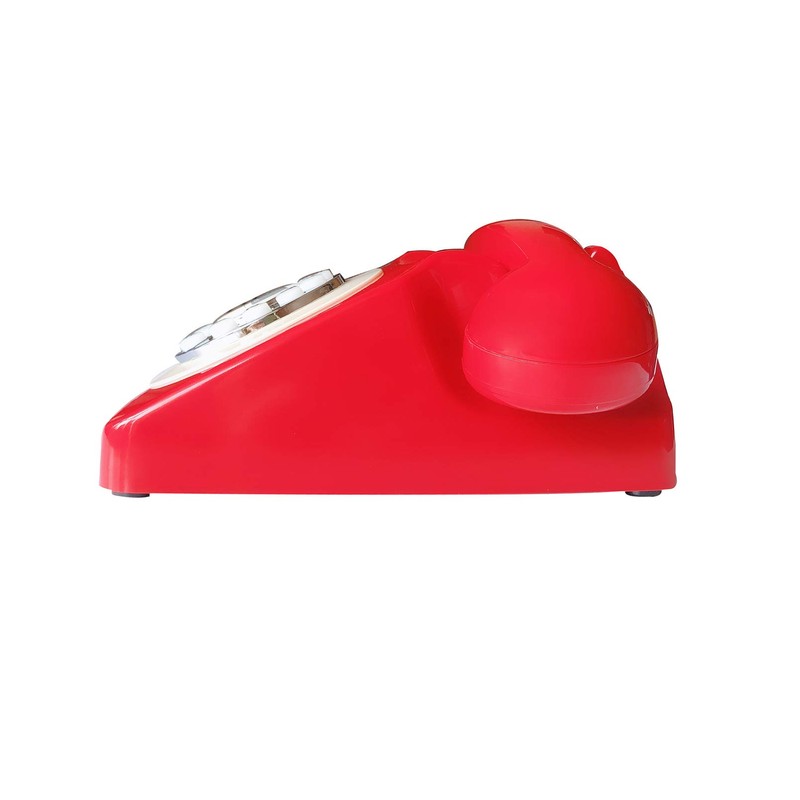 Corded Retro Phone, TelPal Red 80's Classic Telephone/Landline Phone/Wired Antique