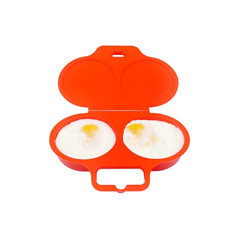 good2heat 4031 2 Egg Poacher, Red, 16 x 3 x