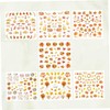 FOMIYES Press on Nails Maple Leaf Patterns 7pcs Nail Stickers