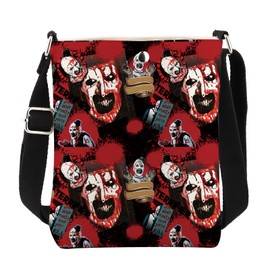 Clown Movie Crossbody Bag Movie Fans Gifts Horror Movie Lover Gift Clown Movie Art Merch (TERRIF MB)