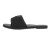 CUSHIONAIRE Women's Currie slide Sandal with Memory Foam, Black 9
