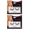 NET TOYS False Eyelashes Black Gold Artificial Eyelashes Carnival Eyelash