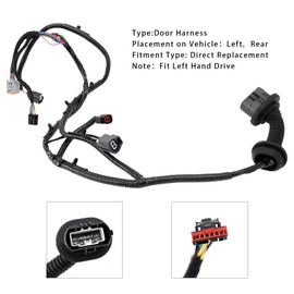 Topteng Left-Rear Door Harness with Rear Heated Seats AL3Z-14631-AAA For Ford F150 2010-2014