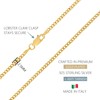 KISPER Italian 18K Gold Over 925 Sterling Silver Diamond Cut