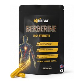 Biorevive Berberine Supplement High Strength 9000mg Equivalent per Serving, Berberine HCL and 98% Berberis Aristata Extract, Vegan Capsules for Metabolism Support, 60 Capsules