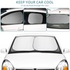 7 Pieces Car Sun Shade Medium Windshield Sunshade Set Includes