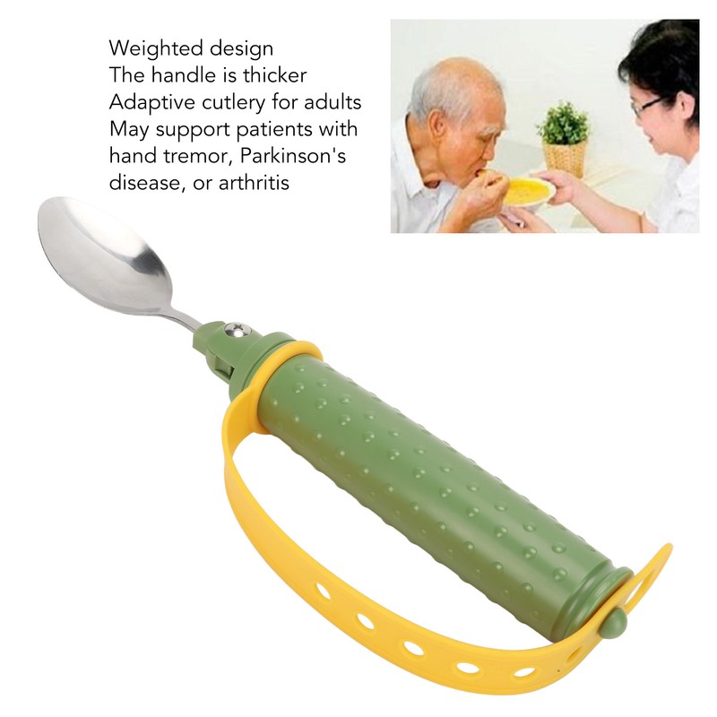 Eating Aids Spoon Utensil Adaptive Adjustable Elderly Eating Assistive Spoon