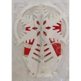 Coca-Cola 1980s Coca Cola White Foil Snowflake Christmas Hanging Decoration Store Display