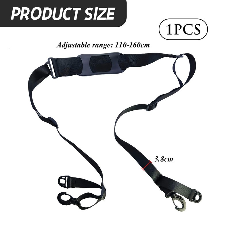 NIDHFG 1 Piece Black Scooter Shoulder Strap, Adjustable Size, Creative
