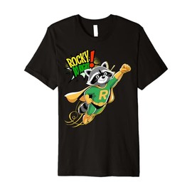 'Rocky Do-Right s Raccoon Superhero s Retro Comic Strip Premium T-Shirt