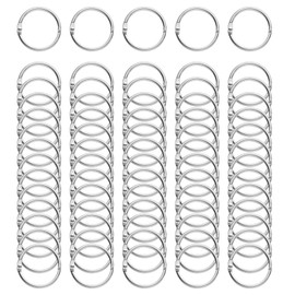 100 Pcs Loose Leaf Binder Rings, 30mm/1 Inch Small Book Binder Rings Card Rings Key Rings for Index Cards, Home, School, Office