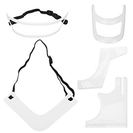 Beard Styling Template, Beard Shaving Tool, Beard Guide Template, 5-Piece Beard Stencil Set, Hairline Care, Beard Trimming Styling, White Beard Shaper Tool Set