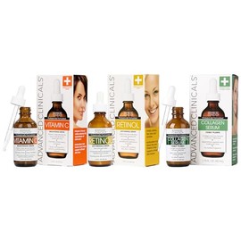 ADVANCED CLINICALS 3 PACK SET SUERO FACIAL RETINOL ANTI-ARRUGAS  SUERO FACIAL VITAMINA C ANTIEDAD ACLARANTE  SUERO FACIAL CON COLAGENO 52MLCU         
