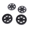 4 Sets Suitcase Repair Wheels with Covers PVC Wheel Casters