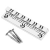 12 String Saddle Tailpiece Metal Chrome Color Saddle Bridge Top