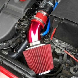 Red 3" High Flow Cold Air Intake Filter Induction Kit Fit For Honda Civic CR-V
