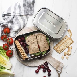 Ever Eco Stainless Steel Bento Lunch Box - 2 Compartments, 1 Lunchbox