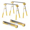 Burros Mesa De Trabajo Plegable 2pzs 1200kg Multiusos Carga Caballete