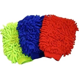DAS Manopla De Microfibra 3 Pzs Sacudir Limpiar Lavar Hogar