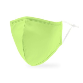 Weddingstar 3-Ply Adult Washable Cloth Face Mask Reusable and Adjustable with Filter Pocket - Bright Green