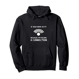 WiFi Connection Single and Flirty Pullover Hoodie