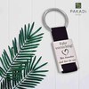 Key Ring with Engraving: “Fahr vorsichtig - Wir brauchen dich