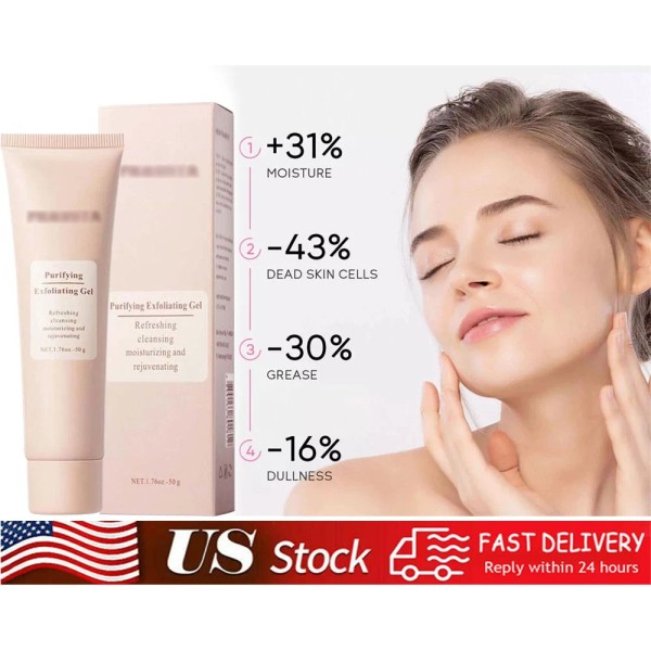 Unbranded 50g Purifying Exfoliating Gel, Quarxery Purifying Cream for Face