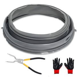 WPW10381562 WFW9050XW00 WFW9150WW01 Door Boot Seal Compatible with Whirlpool Amana Lnglis Maytag Washer, Front Load Washer Door Gasket Fit WFW9150WW00 WFW9250WW01 W10381562 W10300559 W10290499