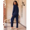 Ekouaer 2 Pack Women's Pajama Set Soft Long Sleeve Sleepwear