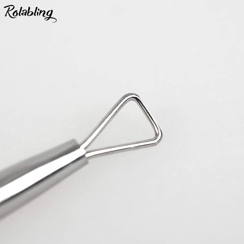 Rolabling Stainless Steel Triangle Nail Polish Remover Nail Art Nail