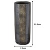 Shigaraki Ware MR-1-2521 Hephimon Vase Flower Base, Large, Vertical, Black,