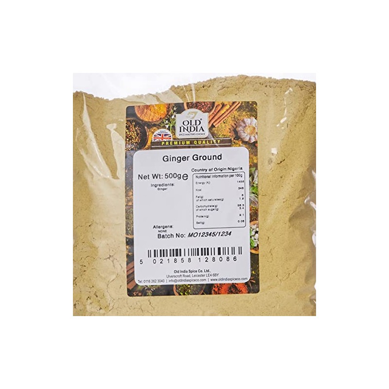 Old India Ginger Ground 500g