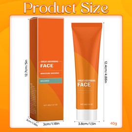 Sweat Absorbing Lotion, Gesichts Antitranspirant, Anti-Schweiß für das Gesicht, Face No Sweat Lotion, Kontrolle von Schweiß und Fettiger Haut, deal für Hyperhidrose
