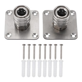 Pressure Washer Foam Cannon Holder Stainless Steel Wall Mount Organizer 2Pcs Quick Connect Nozzle Tip