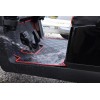Huskey Red Trim Golf Cart Floor Mat For Club Car