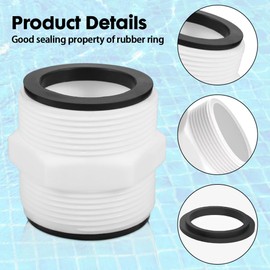 BNGXR Pool Schlauchverbinder 38mm, 2-Wege-Stecker, Poolanschlussset für Intex Coleman, 38mm Pool Adapter für Intex Pool Pumpen Schläuche, Schlauch Zubehör, Pool Schlauchadapter für Sie den 1,5-Zoll