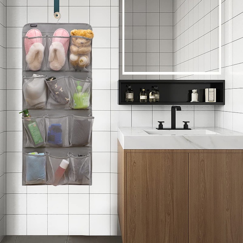 ANZORG Dual Sided Hanging Shoe Organizer for Closet with Rotating