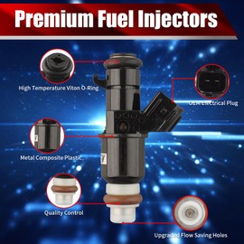 MACAX Set of 6 Fuel Injectors 16450RCAA01 FJ485 Replacement Compatible with Honda Accord Pilot Odyssey Ridgeline Acura MDX TL Saturn Vue 3.0L 3.5L - Replaces 16450-RGL-A01