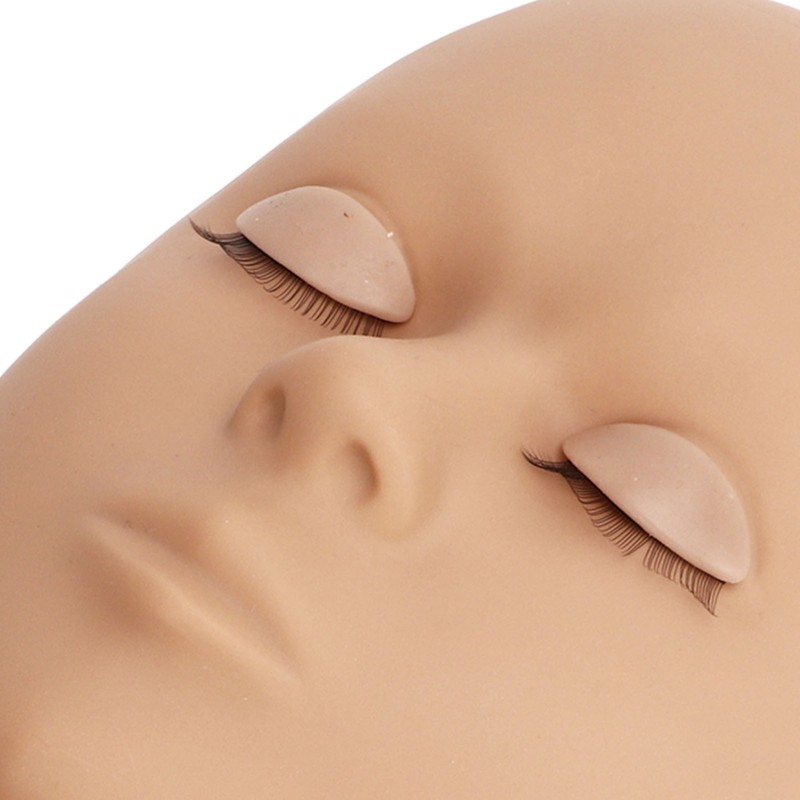 Lash Mannequin Head Soft Silicone Replaced Eyelids Mannequin Head for